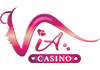 Ikon VIA — provider live casino terdaftar di Dewi11